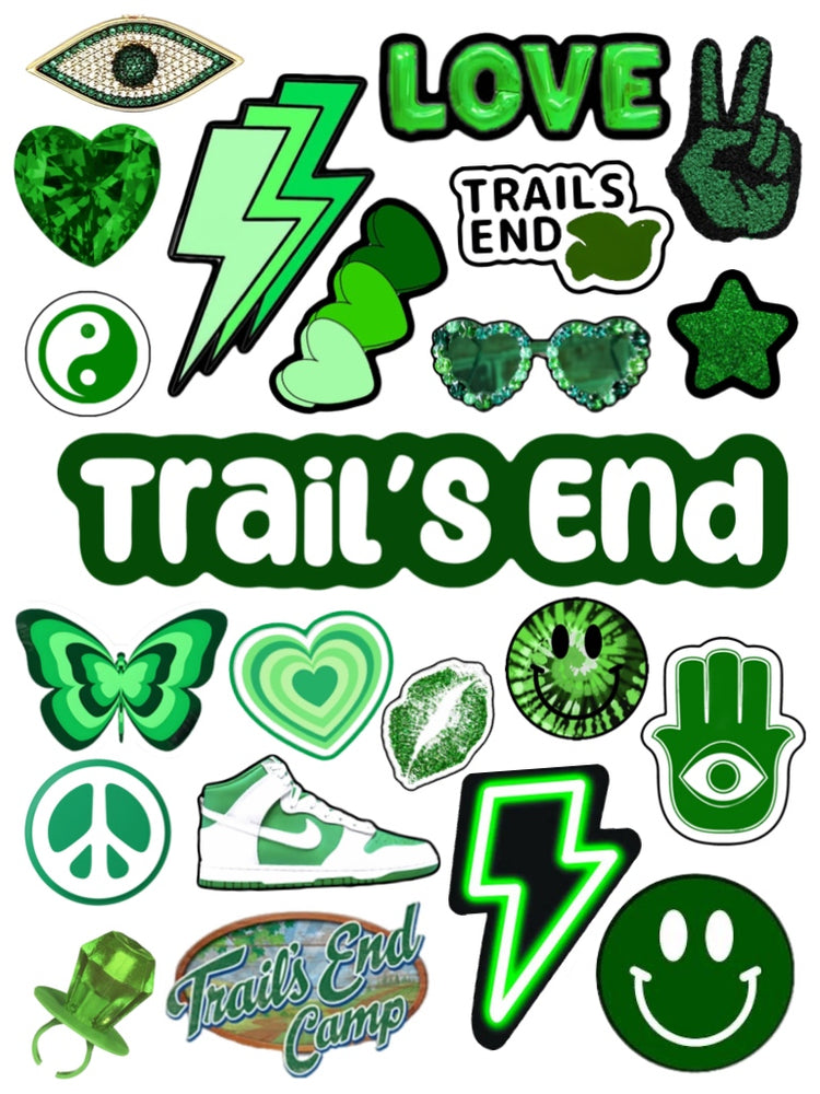 Green Girl Sticker Sheet