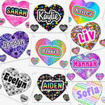 Oversized Heart Namedrops Name Decal