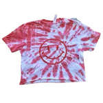 Tie Dye Smiley Cropped Tee