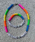 Neon Camp Name Bracelet or Necklace