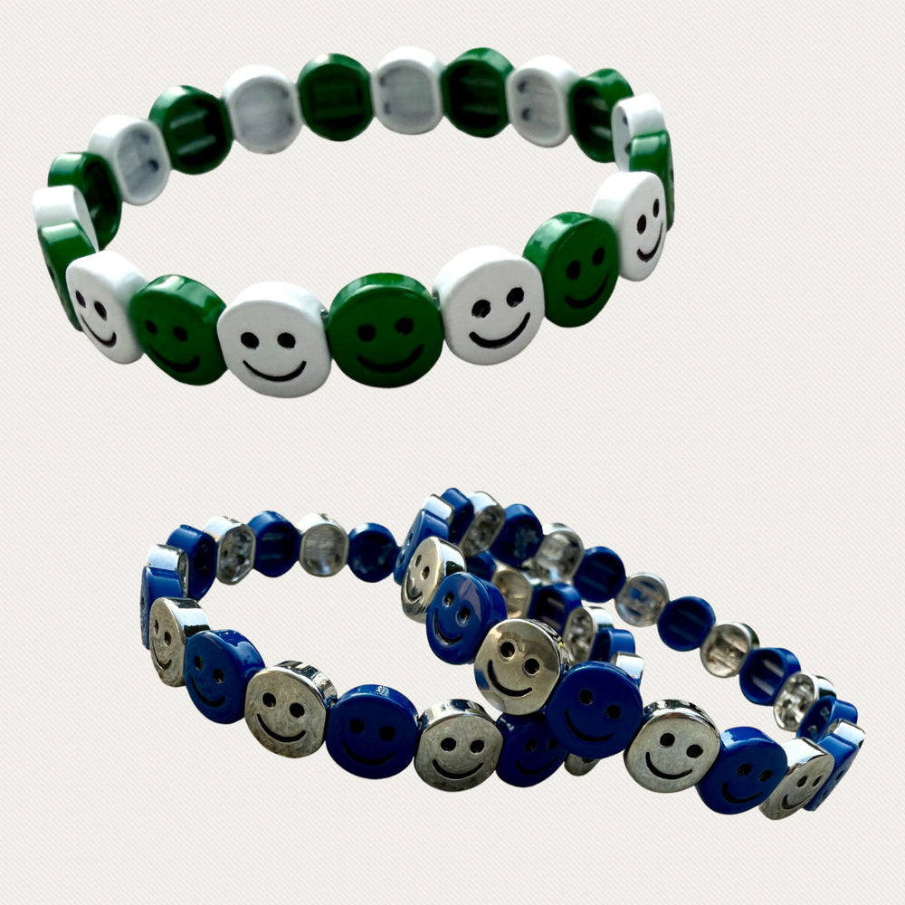 Camp Color Smiley Tile Bracelet