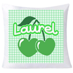 Gingham Cherries Camp Signing Pillow