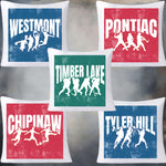 Sports Silhouettes Signing Pillow