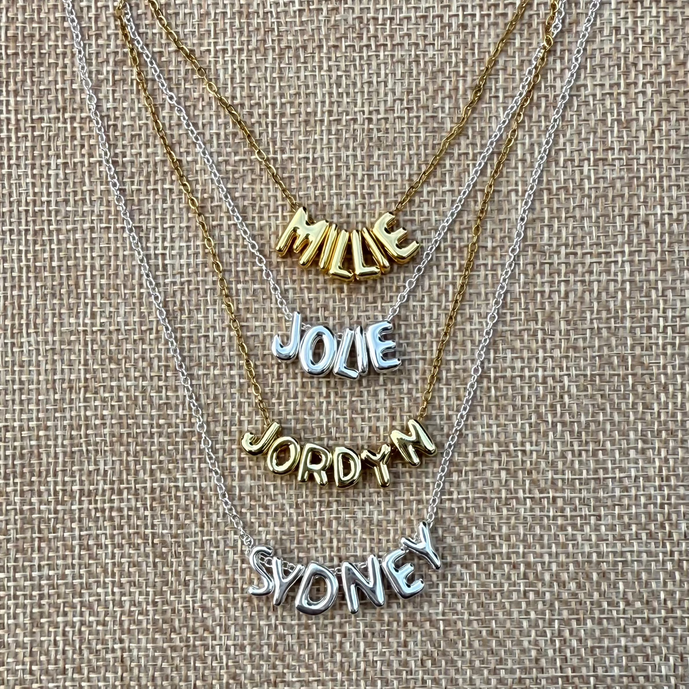 Balloon Name Necklace