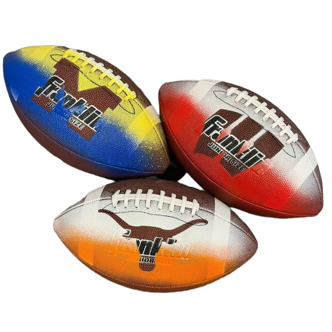 Sprayed Football Sprayed & Stenciled Football – Camprageous Gifts