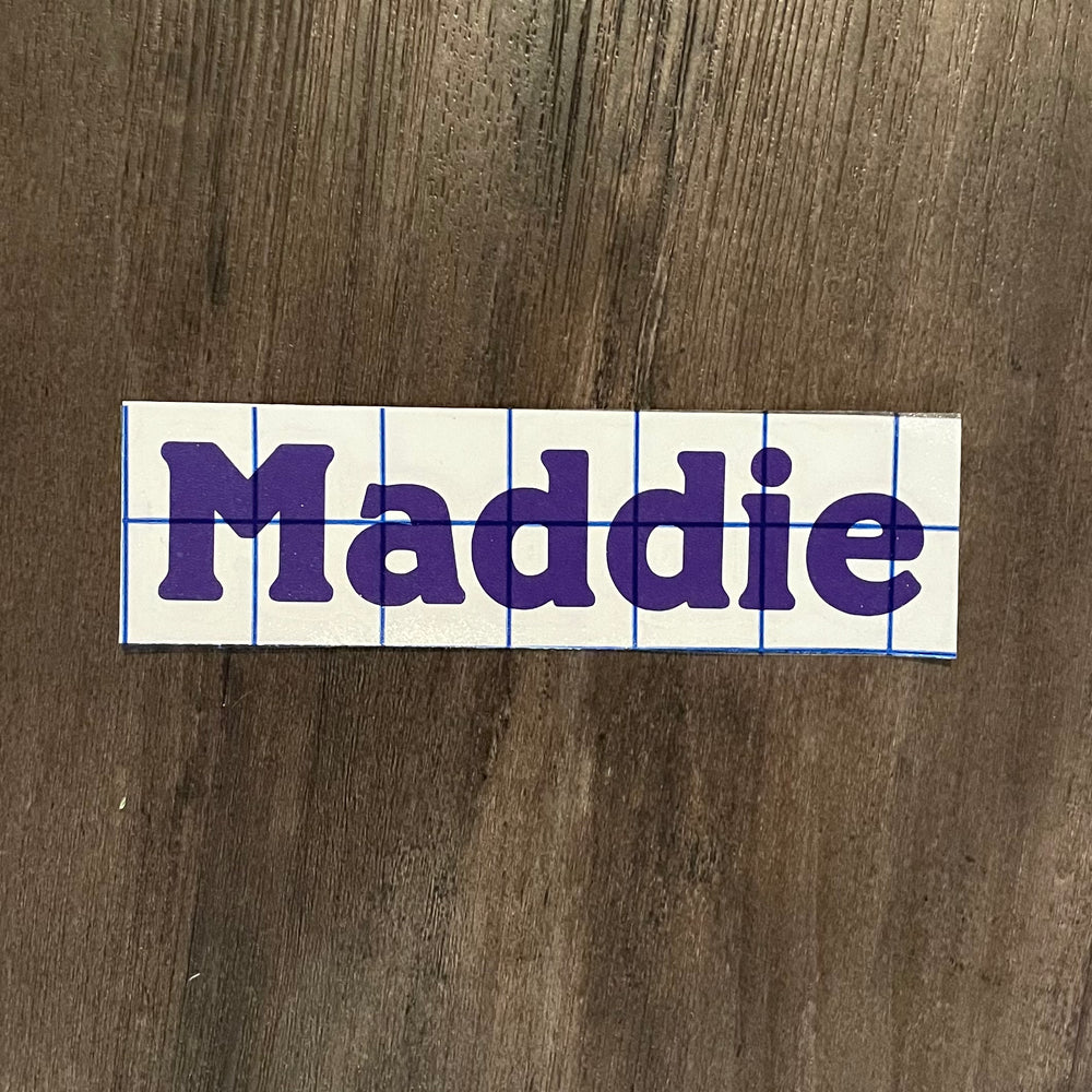 Sample Sale - Maddie - Small Decal