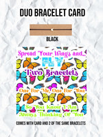 Duo Bracelet Card - Spread Your Wings
