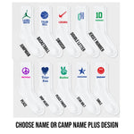 Crew Socks with Camp Name & Design