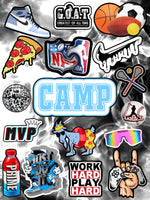 Sticker Greeting Cards - Camp