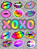 Sticker Greeting Cards - XOXO