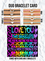 Duo Bracelet Card - Love You