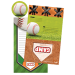 Baseball Foldover Stationery