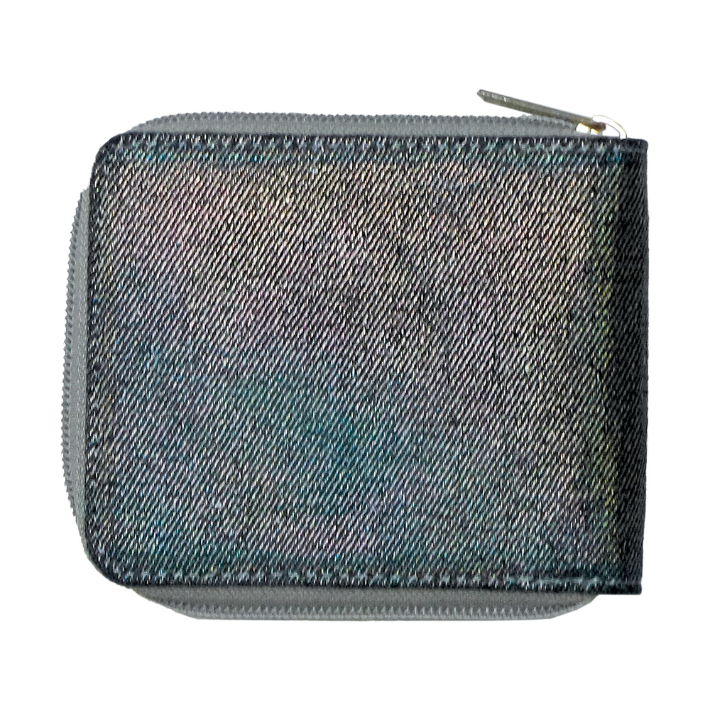 Metallic Denim Wallet