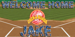 Welcome Home Banner - Baseball