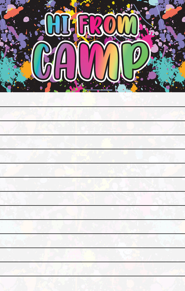 Splatter Party Lined Notepad