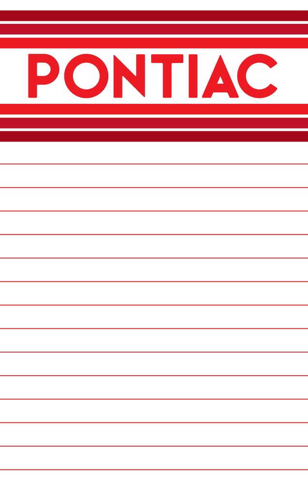 Horizontal Stripes Custom Camp Notepad
