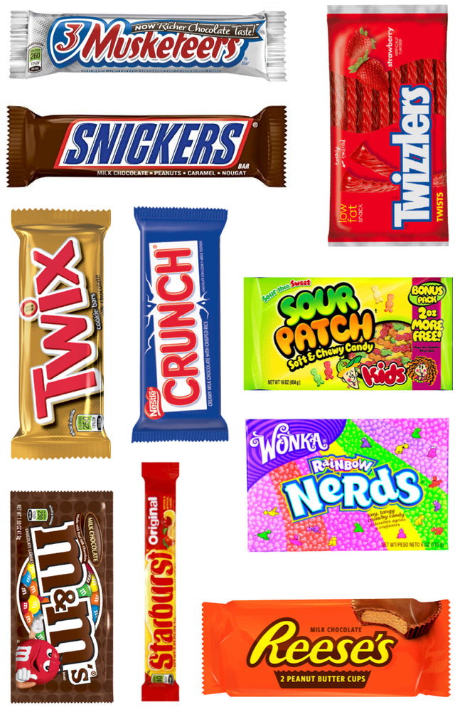 Candy Bars Cling-It Sheet