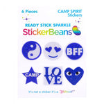StickerBeans - Set of 6 Spirit Stickers - Blue