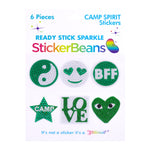 Stickerbeans - Set of 6 Spirit Stickers - Green