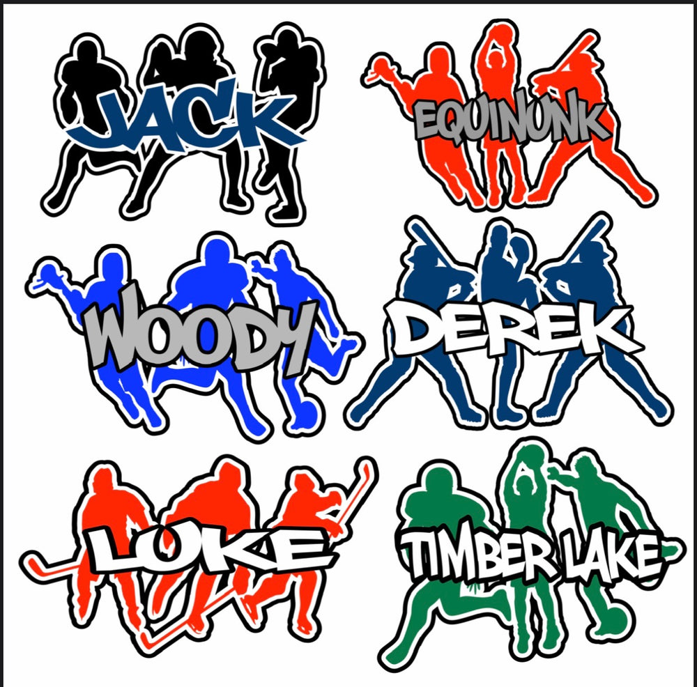 Sports Silhouettes Decals