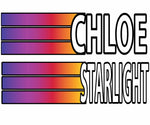 Ombré Stripe Rectangle Nameplate Decal