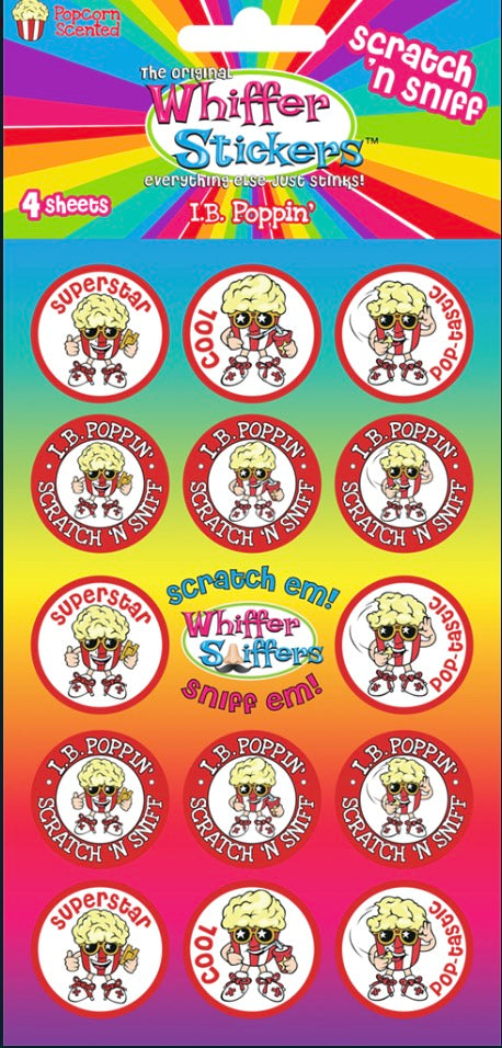 Whiffer Stickers - Scratch 'n Sniff Stickers "I.B. Poppin'"