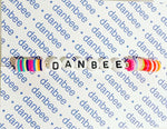 Personalized Rubber Disc Bracelets - Rainbow