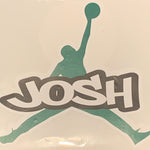 Sample Sale - Josh - Jumpman Name Decal
