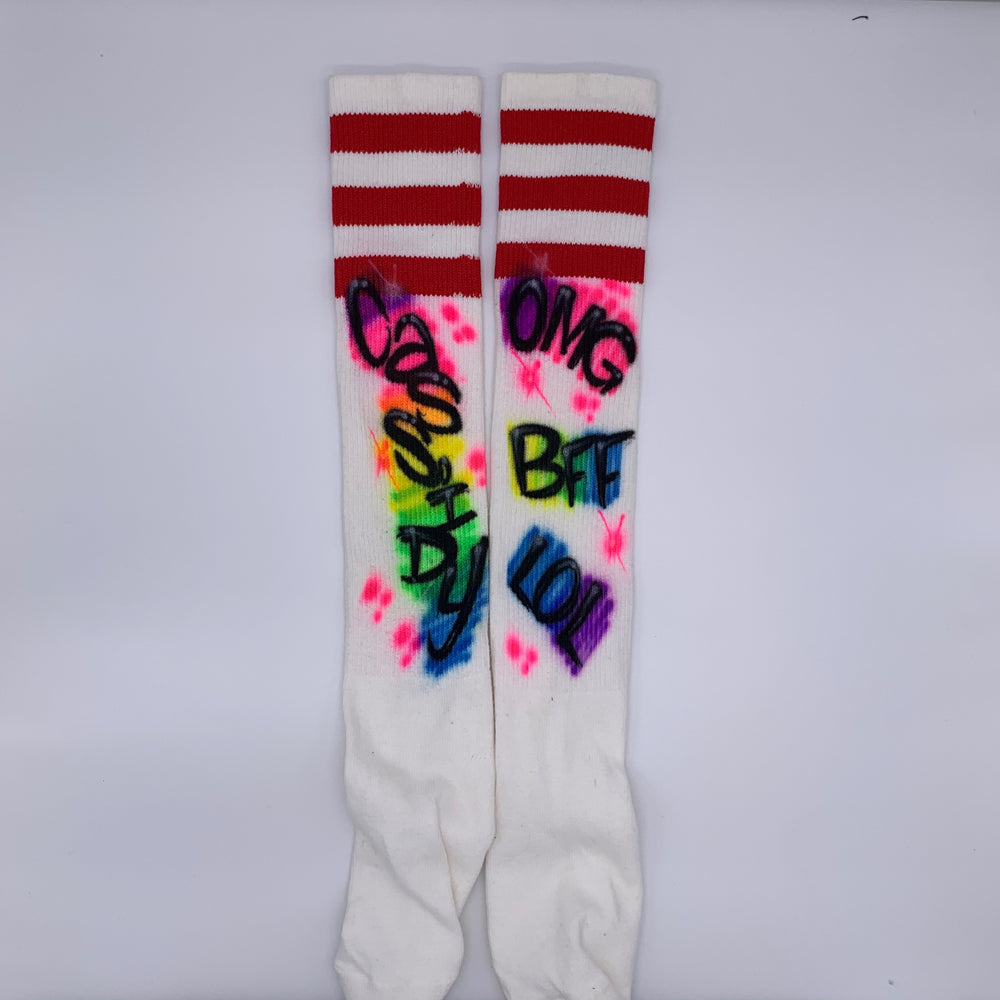 Sample Sale - Cassidy - Airbrushed Socks