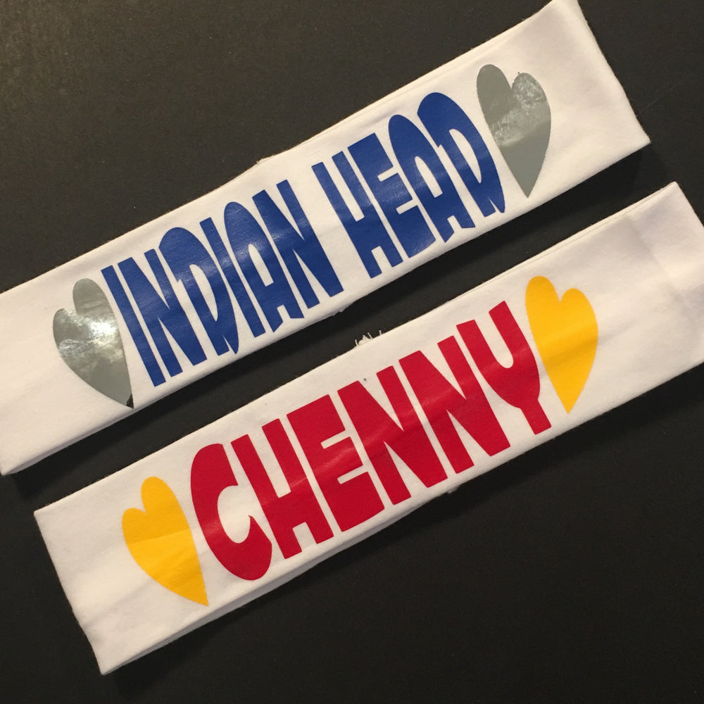 Heart + Camp Name Headbands