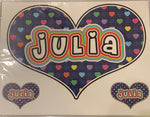 Sample Sale - Julia - Oversized Heart Decal