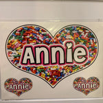 Sample Sale - Annie - Oversized Heart Decal