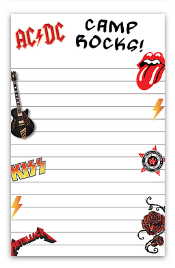 Rock & Roll Lined Notepad