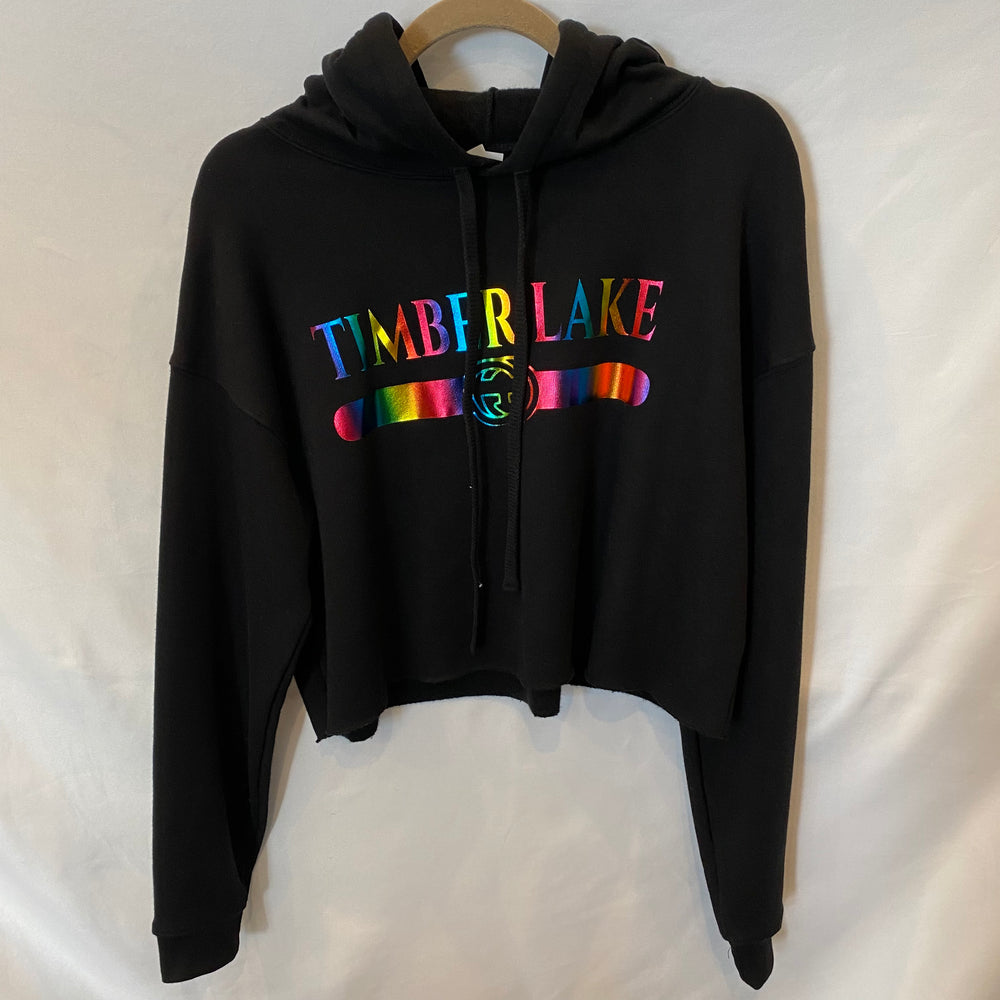 Sample Sale - Timber Lake iridescent cropped hoodie