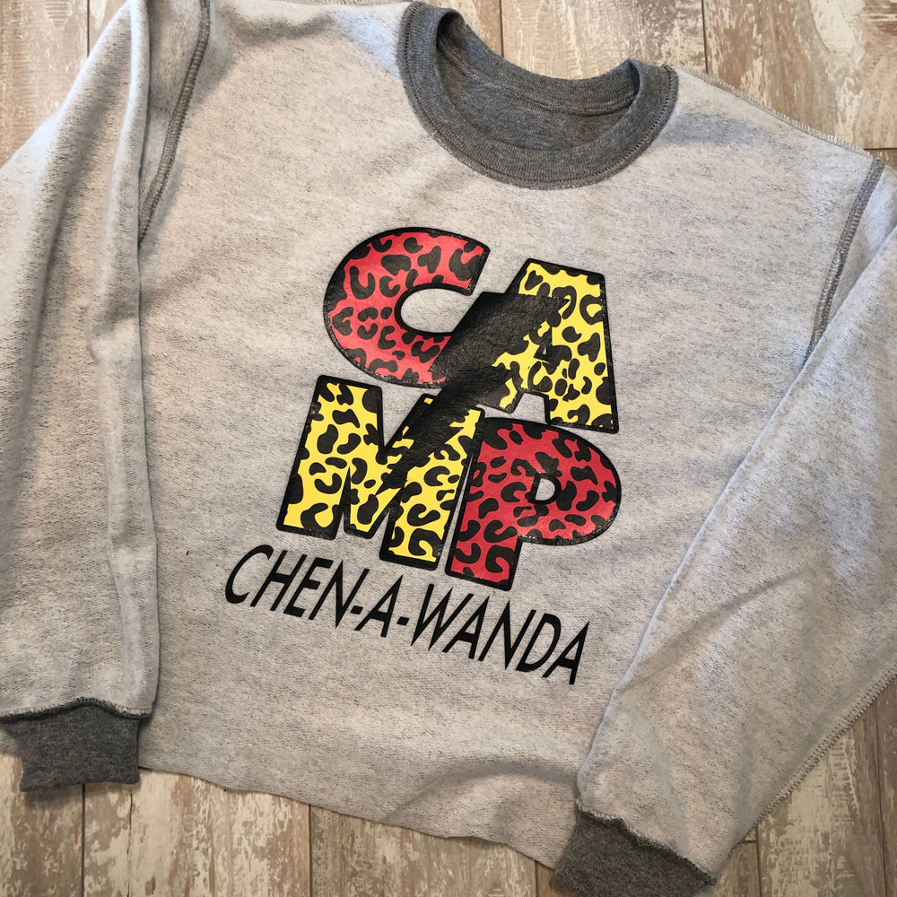 Leopard Cropped & Reversed Sweatshirt