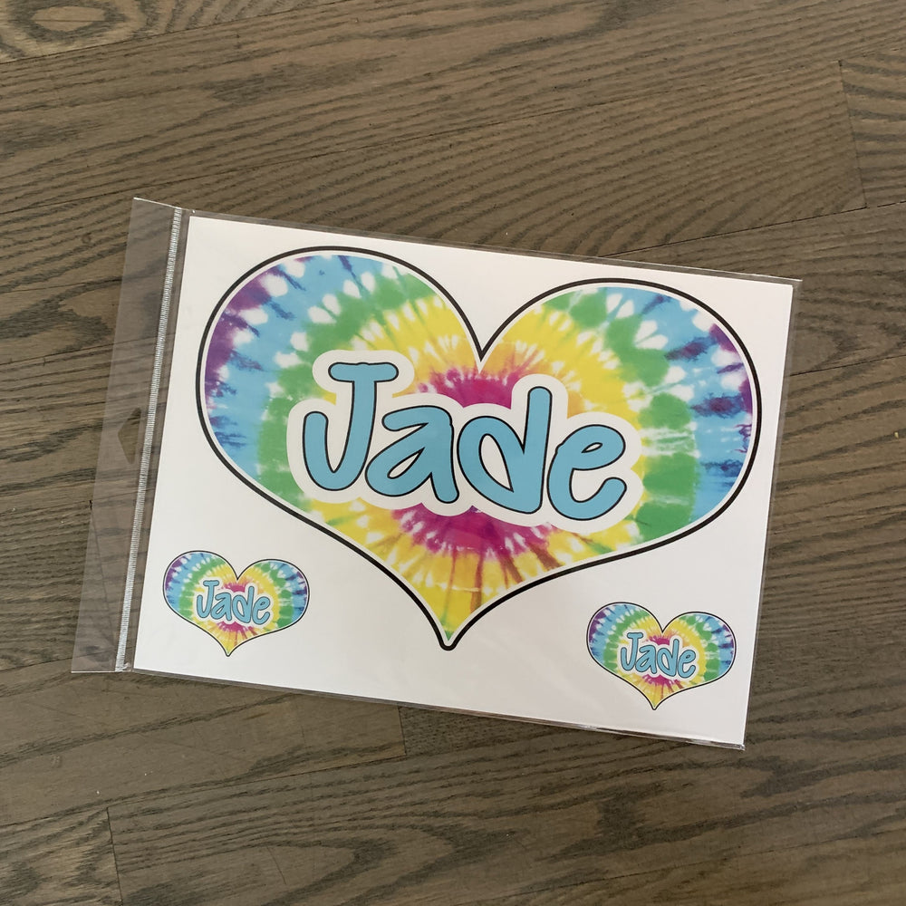 Sample Sale - Jade - Oversized Heart Decal