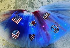 Red, White & Blue 4th of July Tutu