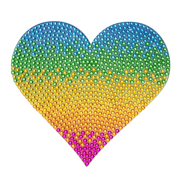 Rainbow Heart - 5" StickerBeans Wall Sticker