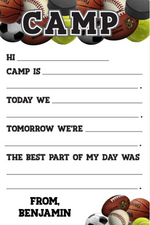Sports of All Sorts Personalized Fill-In Notepad
