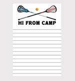 Lacrosse Sticks Lined Notepad