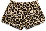 Fuzzy Pajama Shorts (girls) - Leopard