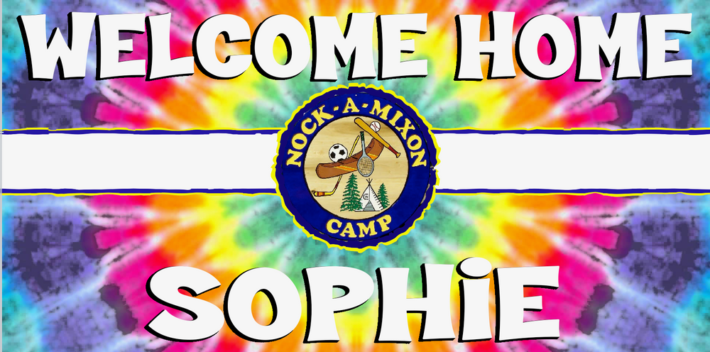 Welcome Home Banner - Tie Dye
