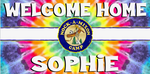 Welcome Home Banner - Tie Dye