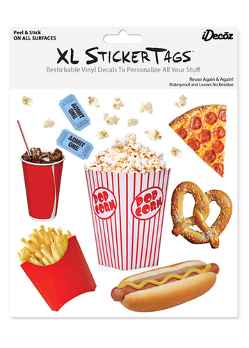 Popcorn & Snacks XL Decals