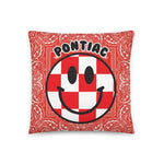 Checker Smiley Bandana Pillow