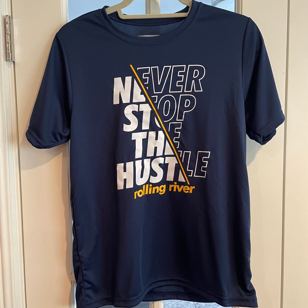 Sample Sale - Rolling River - Never Stop The Hustle Tee