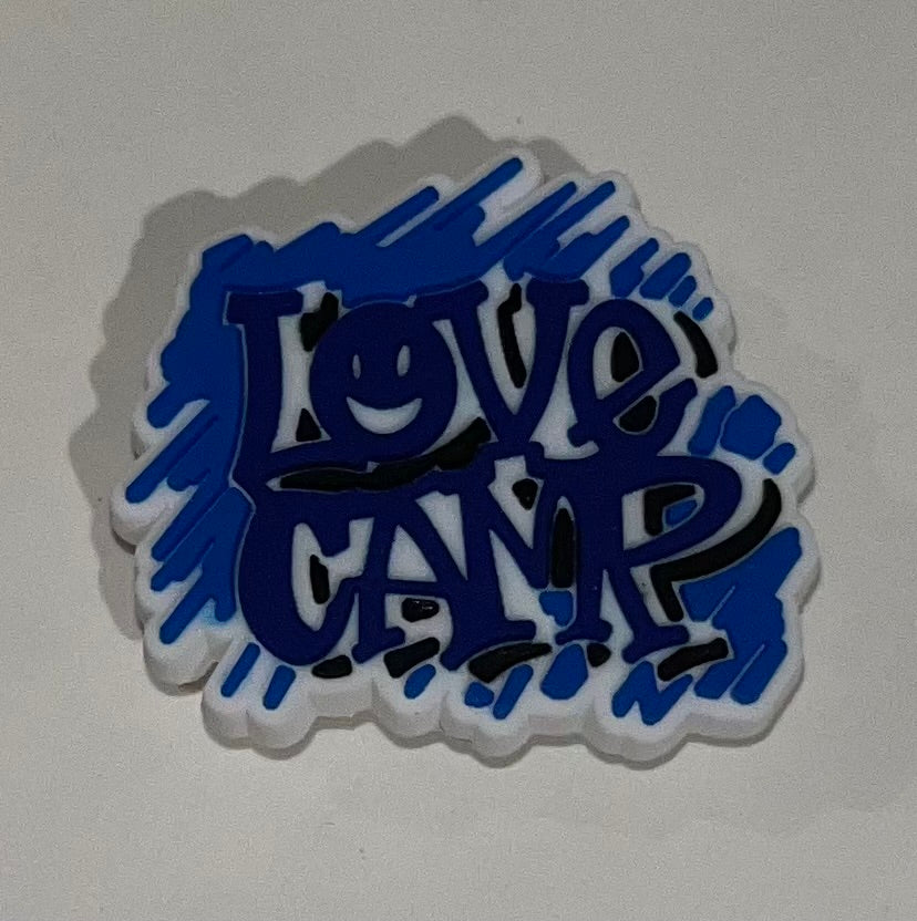 Blue Love Camp Jibbitz/Croc Charm