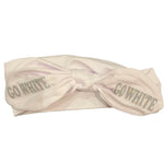 Sample Sale - Go White - Knotted Bow Headband