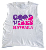 Good Vibes Color Block Camp Cropped Tank or Tee