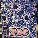 Sample Sale - Zoe - Purple Tie-Dye Swirl Blanket